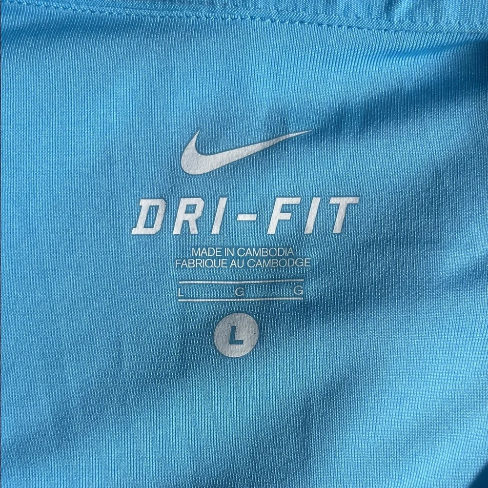 Nike Men's Dri-Fit Light Blue Golf Polo Shirt Large